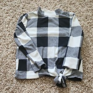 Old Navy Monochrome Plaid Knit